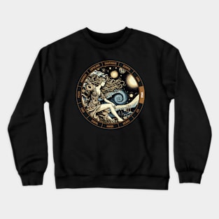 ZODIAC Virgo - Astrological VIRGO - VIRGO - ZODIAC sign - Van Gogh style - 11 Crewneck Sweatshirt